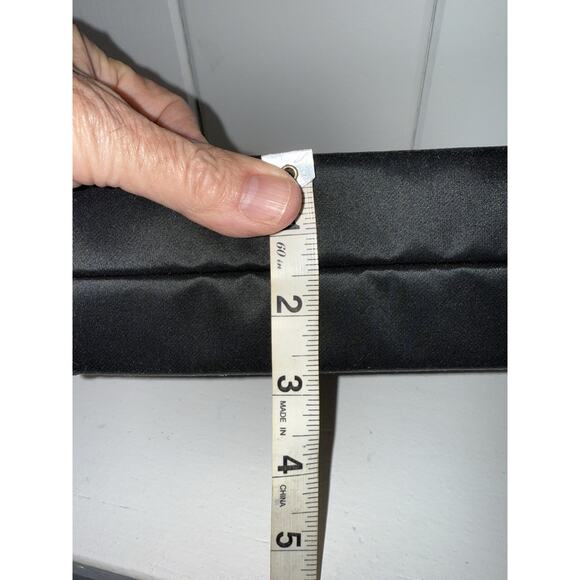 Kate Spade Vtg Black Satin Evening Bag Formal Chic Classic Preppy Wedding Iconic - Picture 10 of 11